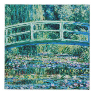 Claude Monet - Water Lilies And Japanese Bridge Faux Canvas Print