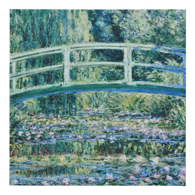 Claude Monet - Water Lilies And Japanese Bridge Faux Canvas Print (Front)