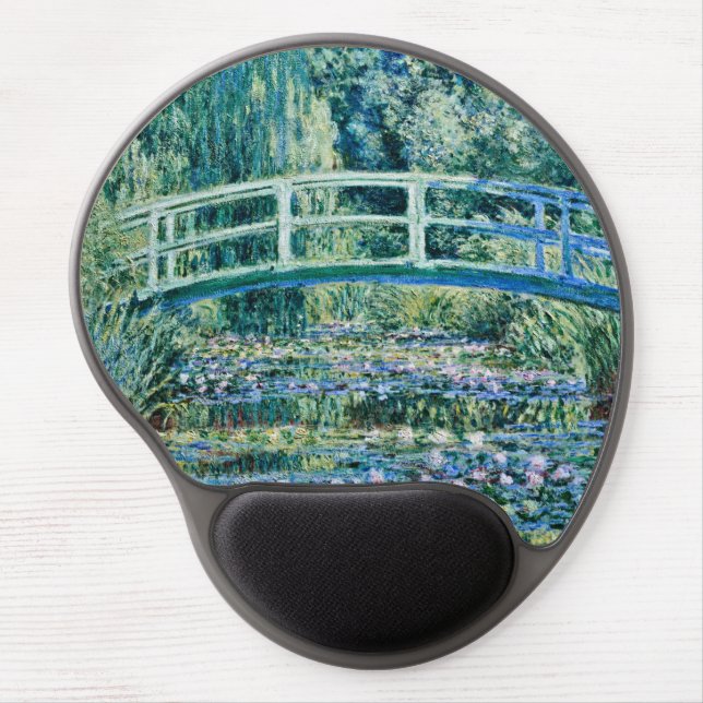 Claude Monet - Water Lilies And Japanese Bridge Gel Mouse Pad (Front)