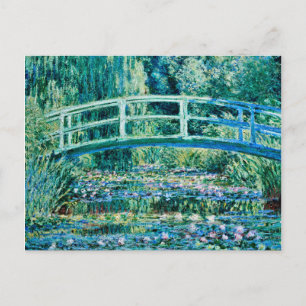 Claude Monet - Water Lilies And Japanese Bridge Holiday Postcard