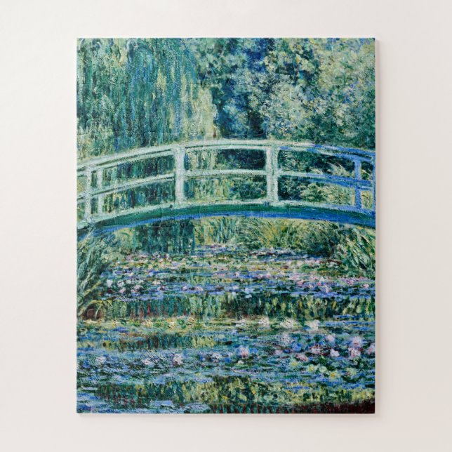 Claude Monet - Water Lilies And Japanese Bridge Jigsaw Puzzle (Vertical)