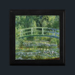 Claude Monet Water Lilies and Japanese Bridge Keepsake Box<br><div class="desc">Artist: Claude Monet
Title: Water Lilies and Japanese Bridge
Date: 1899
Genre: Pastoral
Style: Impressionism

Claude Monet,  Monet,  "water lilies and Japanese bridge" ,  impressionism,  classic art,  PureVintageLove,  antique,  green,  floral</div>