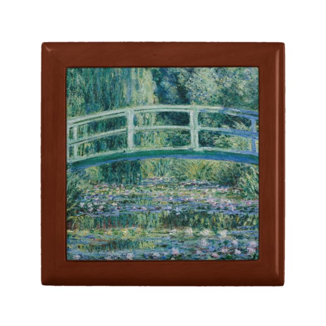 Claude Monet - Water Lilies and Japanese Bridge Keepsake Box (Front)