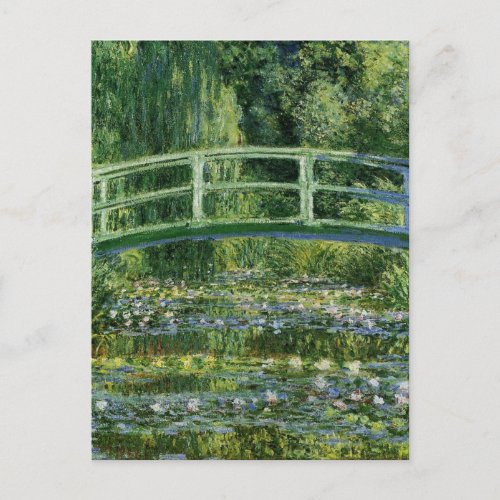 Claude Monet Water Lilies and Japanese Bridge Postcard
