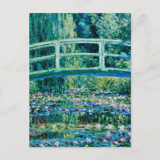 Claude Monet - Water Lilies And Japanese Bridge Postcard
