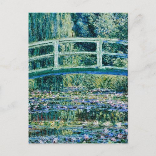 Claude Monet _ Water Lilies And Japanese Bridge Postcard