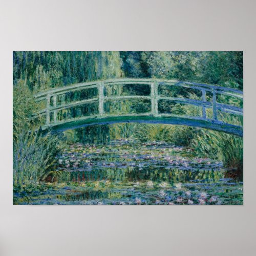 Claude Monet _ Water Lilies and Japanese Bridge Poster