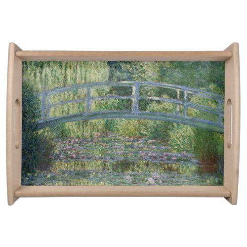 Claude Monet Water Lilies and Japanese Bridge Serving Tray