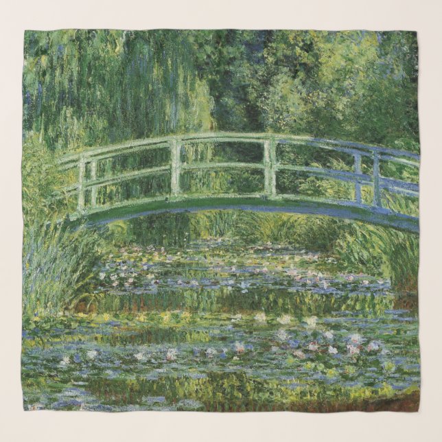 Claude Monet, Water Lilies and the Japanese Bridge Scarf (Front)