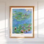 Claude Monet Water Lilies Art Print Vintage Decor<br><div class="desc">This art poster features Water Lilies by Claude Monet — a timeless impressionist masterpiece full of light and movement. Digitally enhanced and printed in 300 DPI,  this high-quality reproduction captures the tranquility of Monet’s garden.
Recommended sizes for original proportions: 12×16,  18×24,  24×32,  30×40.</div>