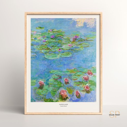 Claude Monet Water Lilies Art Print Vintage Painti