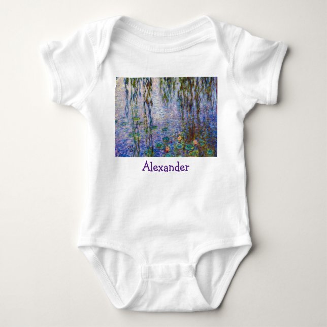 Claude Monet - Water Lilies Baby Bodysuit (Front)