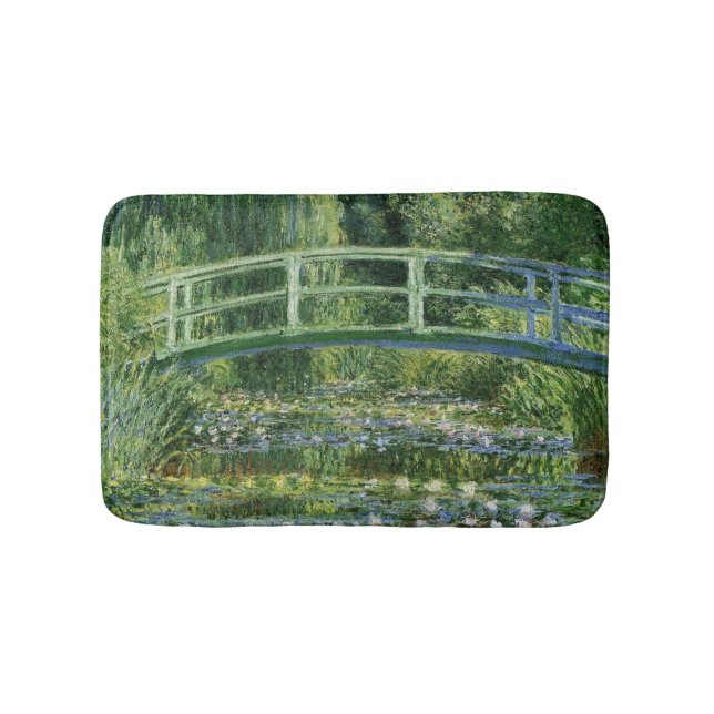 Claude Monet Water Lilies Bath Mat (Front)