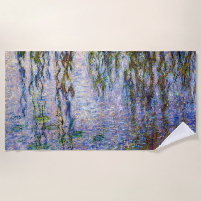 Claude Monet - Water Lilies Beach Towel (Front)