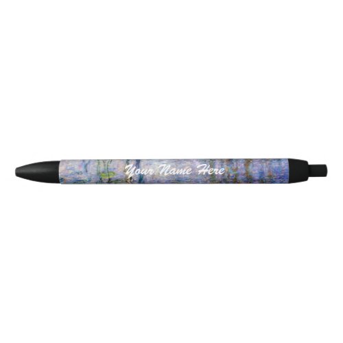Claude Monet _ Water Lilies Black Ink Pen