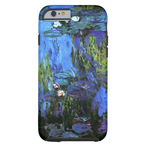 Claude Monet Water_Lilies blue indigo Tough iPhone 6 Case