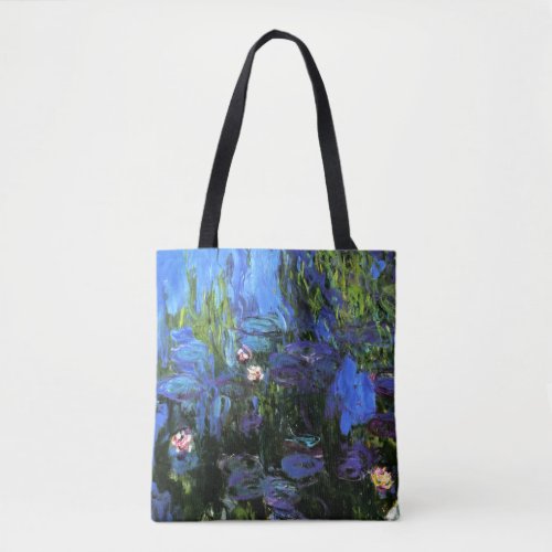 Claude Monet Water_Lilies blue indigo Tote Bag