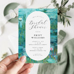 Claude Monet Water Lilies Bridal Shower Invitation<br><div class="desc">Elegant modern bridal shower invitation featuring Claude Monet Water Lilies painting.</div>