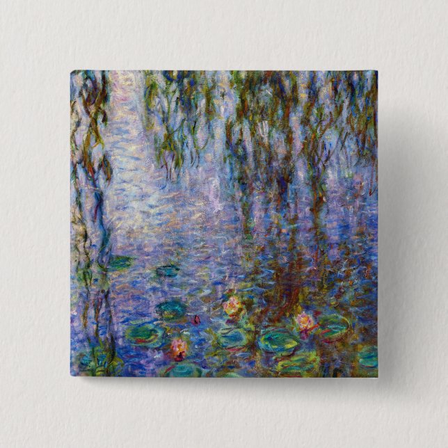 Claude Monet - Water Lilies Button (Front)