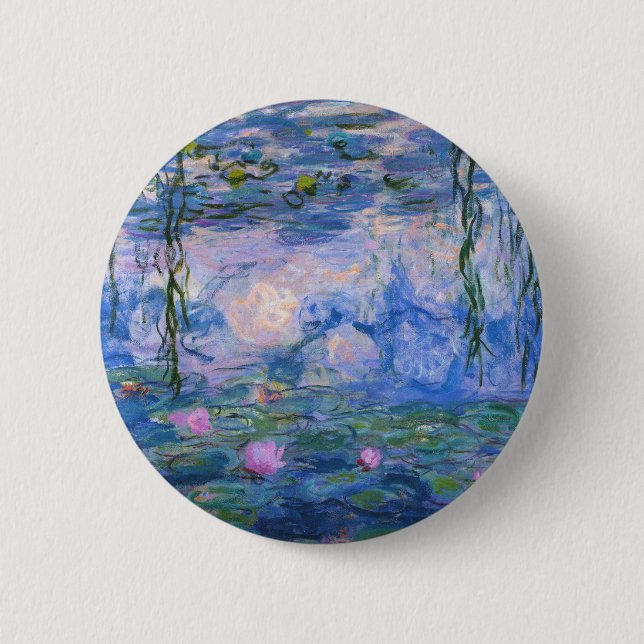 Claude Monet - Water Lilies Button (Front)