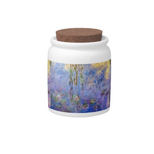 Claude Monet _ Water Lilies Candy Jar