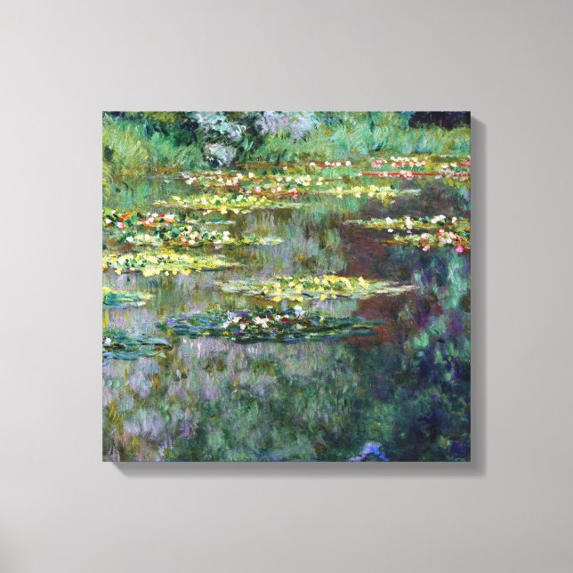 Claude Monet Water Lilies Canvas Print (Front)