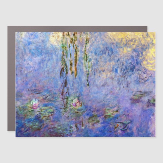 Claude Monet - Water Lilies Car Magnet (Front)