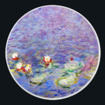 Claude Monet - Water Lilies Ceramic Knob<br><div class="desc">Water Lilies / Nympheas by Claude Monet in 1916-1919</div>