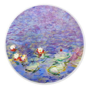 Claude Monet - Water Lilies Ceramic Knob