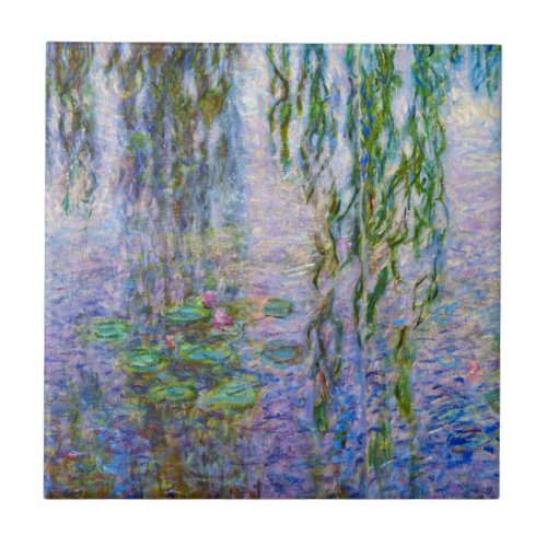 Claude Monet _ Water Lilies Ceramic Tile