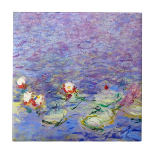 Claude Monet _ Water Lilies Ceramic Tile