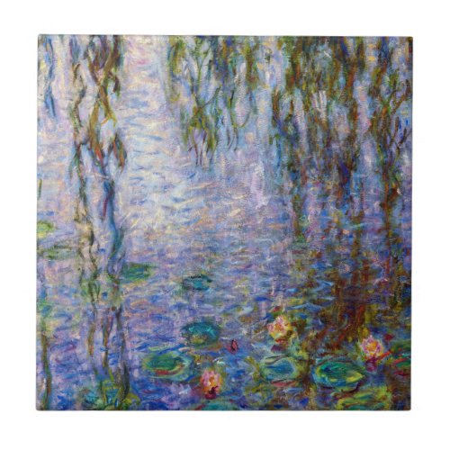 Claude Monet _ Water Lilies Ceramic Tile