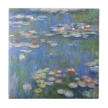 Claude Monet // Water Lilies Ceramic Tile<br><div class="desc">Water Lilies is a series of approxiamately 250 oil paintings by French Impressionist Claude Monet (1840-1926). The paintings depict Monet's flower garden at Giverny and were the main focus of Monet's artistic production during the last thirty years of his life.</div>