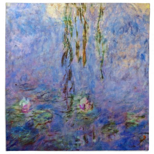 Claude Monet _ Water Lilies Cloth Napkin