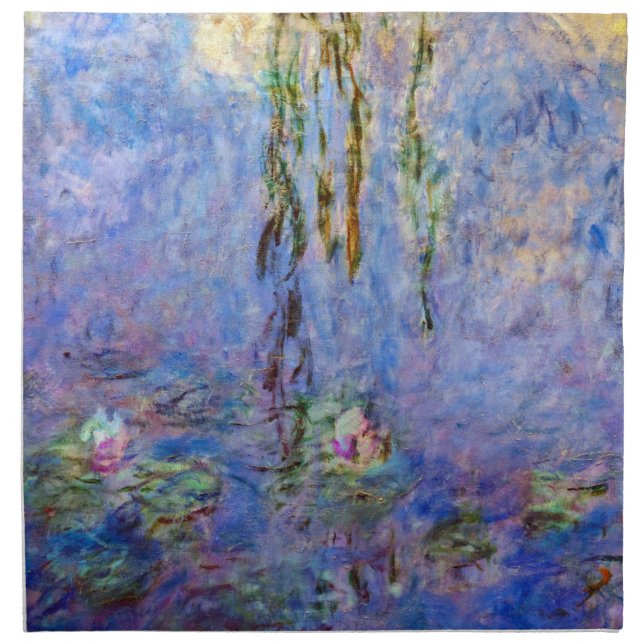 Claude Monet - Water Lilies Cloth Napkin (Front)
