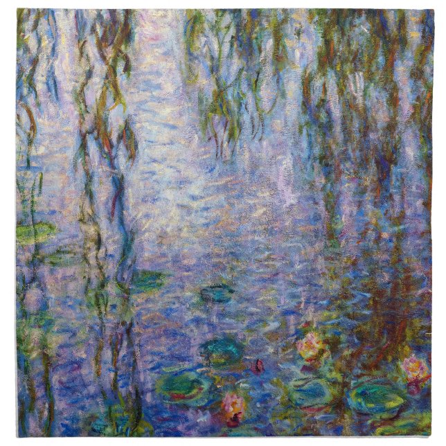 Claude Monet - Water Lilies Cloth Napkin (Front)