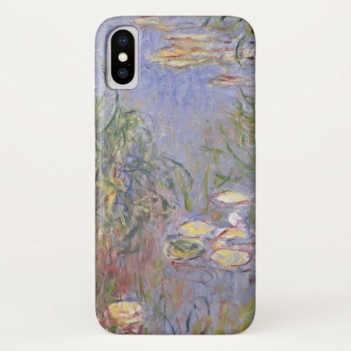 Claude Monet  Water_Lilies Cluster of Grass iPhone X Case