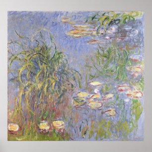 Claude Monet   Water-Lilies, Cluster of Grass Poster