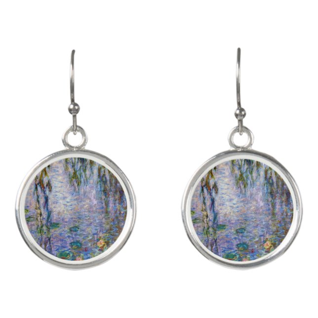 Claude Monet - Water Lilies Earrings (Front)