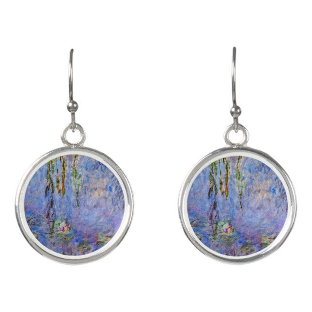 Claude Monet - Water Lilies Earrings (Front)