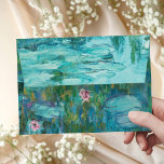Claude Monet Water Lilies Envelope<br><div class="desc">Elegant wedding envelopes featuring classic Water Lilies painting by Claude Monet</div>