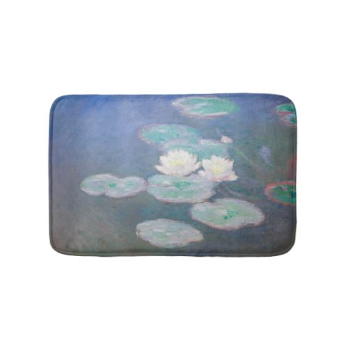 Claude Monet _ Water Lilies Evening Effect Bath Mat