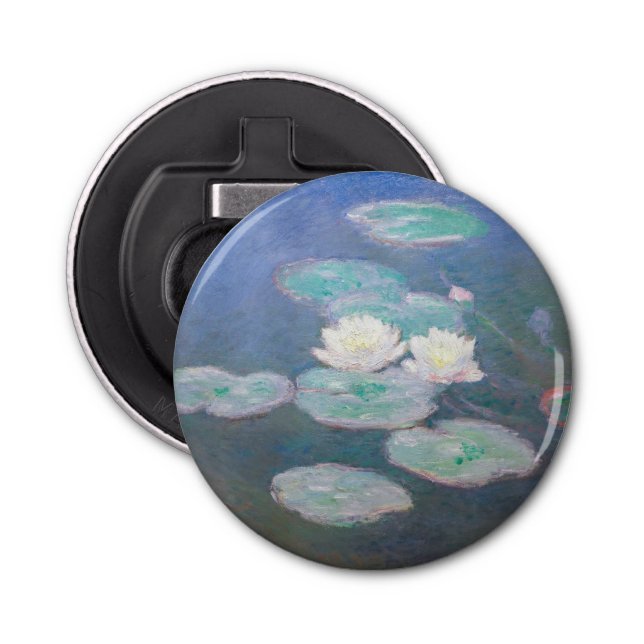 Claude Monet - Water Lilies, Evening Effect Bottle Opener (Front)