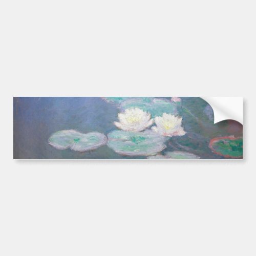 Claude Monet _ Water Lilies Evening Effect Bumper Sticker