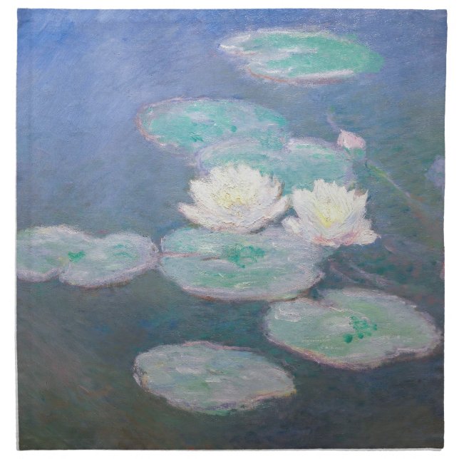 Claude Monet - Water Lilies, Evening Effect Cloth Napkin (Front)