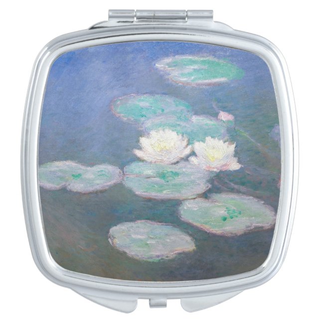 Claude Monet - Water Lilies, Evening Effect Compact Mirror (Front)