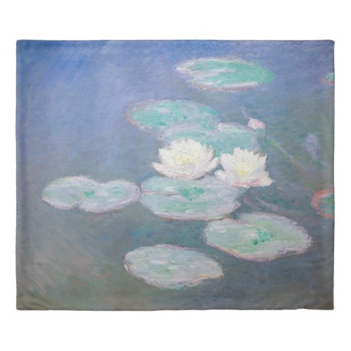 Claude Monet _ Water Lilies Evening Effect Duvet Cover