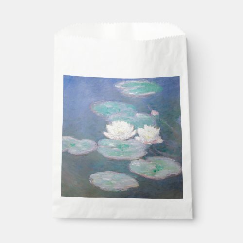 Claude Monet _ Water Lilies Evening Effect Favor Bag