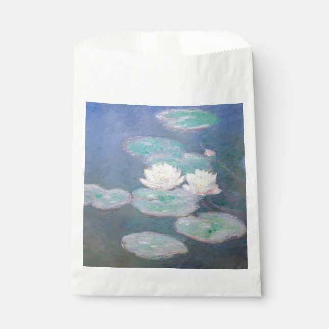 Claude Monet - Water Lilies, Evening Effect Favor Bag (Front)