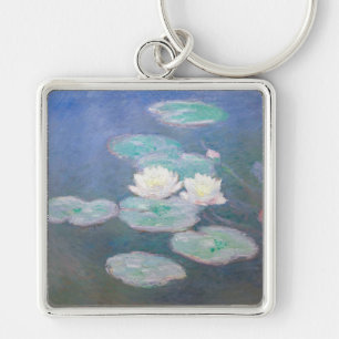 Claude Monet - Water Lilies, Evening Effect Keychain